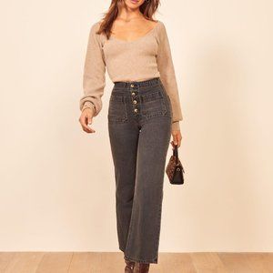 Reformation High Rise Wide Leg Eloise Jean